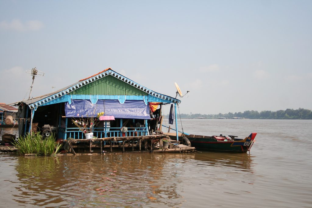 Tonle Sap floating house
