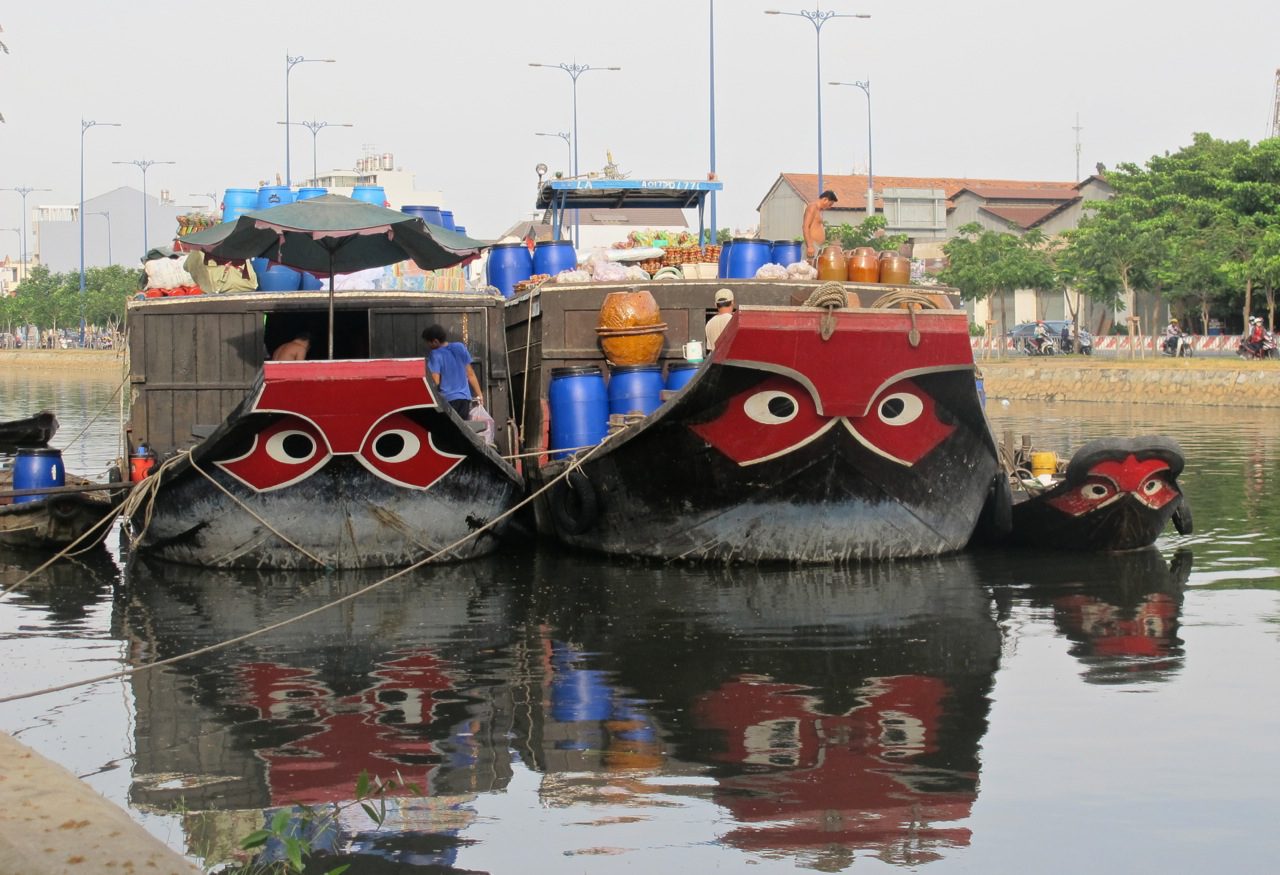Eyes on boats in Vietnam