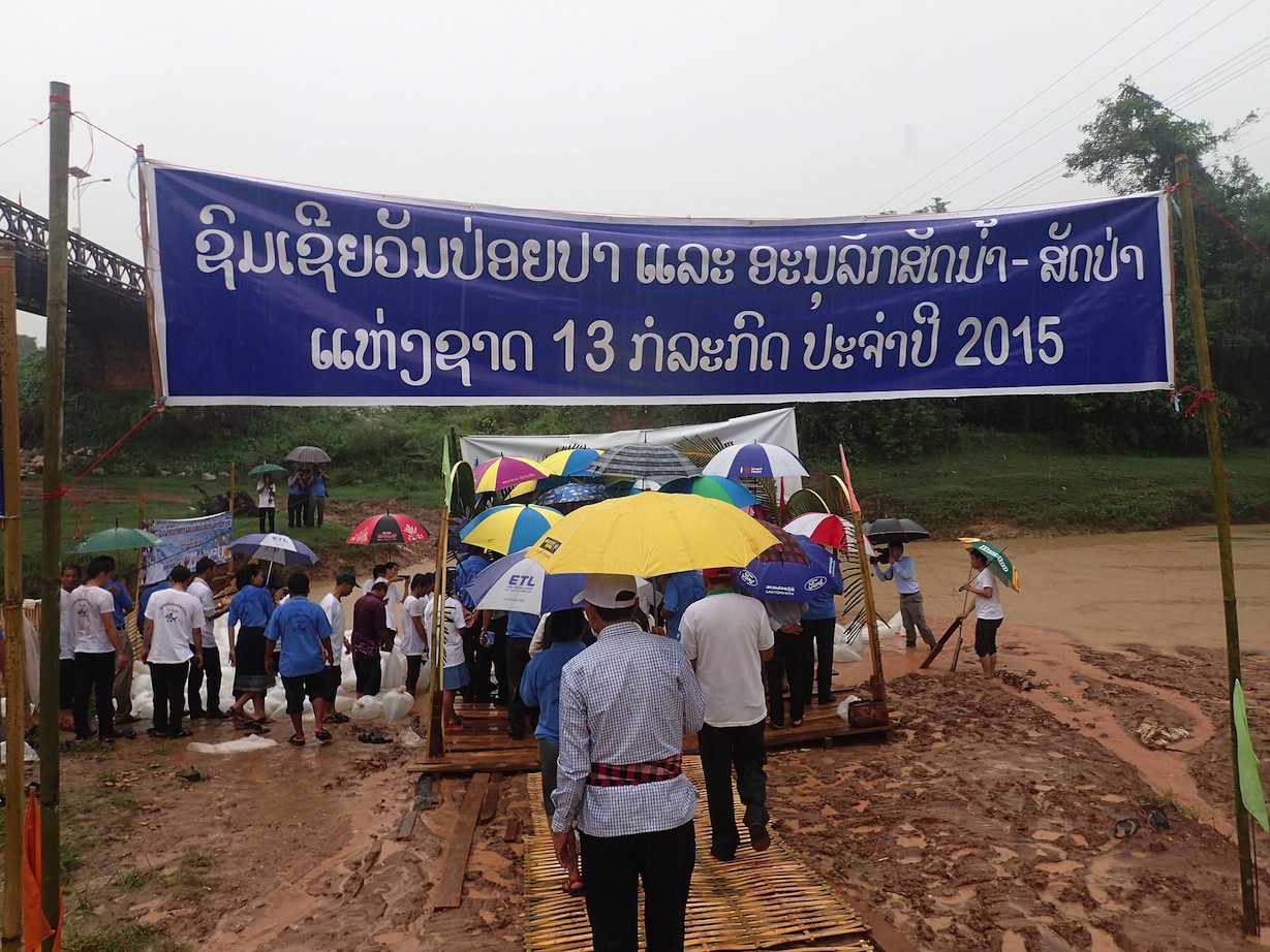 Rain on Fish Releasing Day in Laos