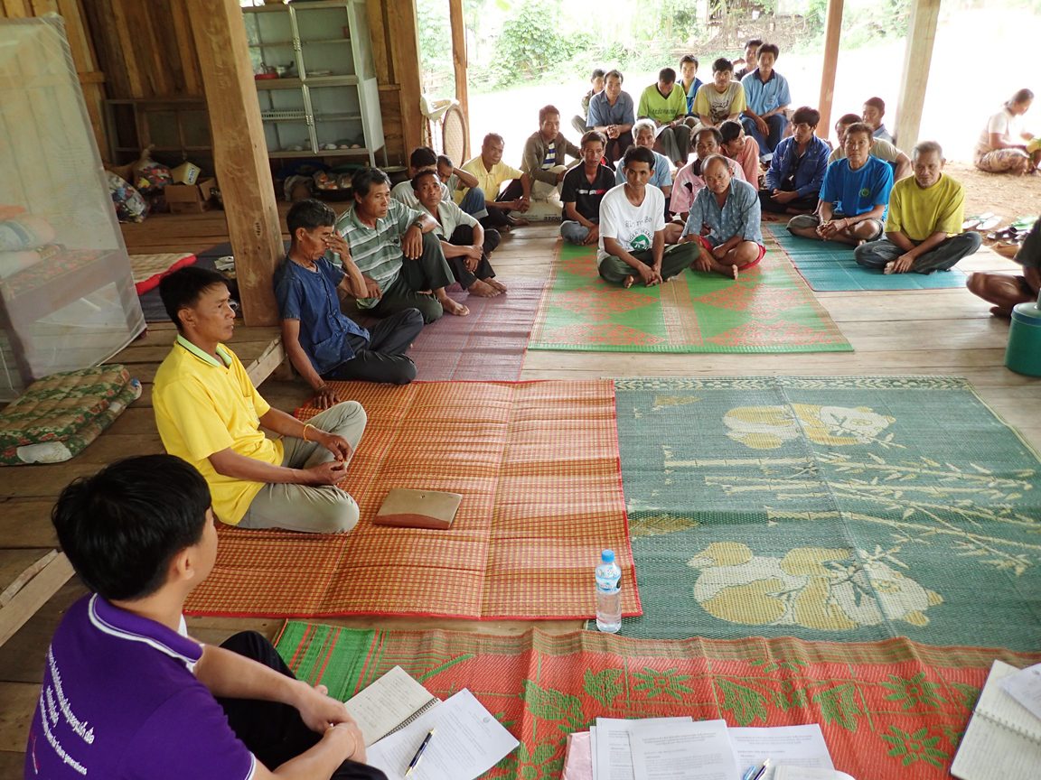 Community meeting in Donsok village