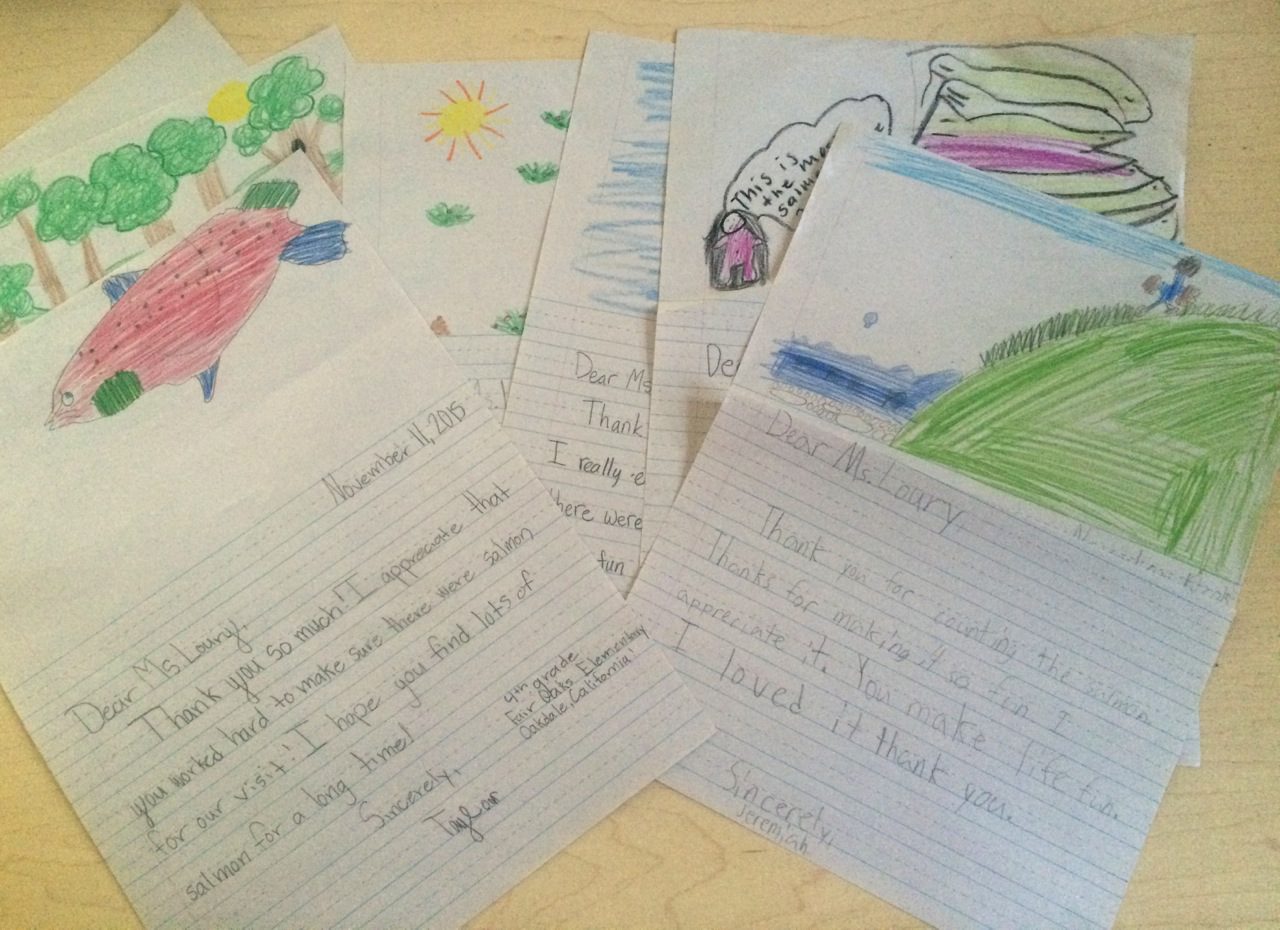 Student thank you letters