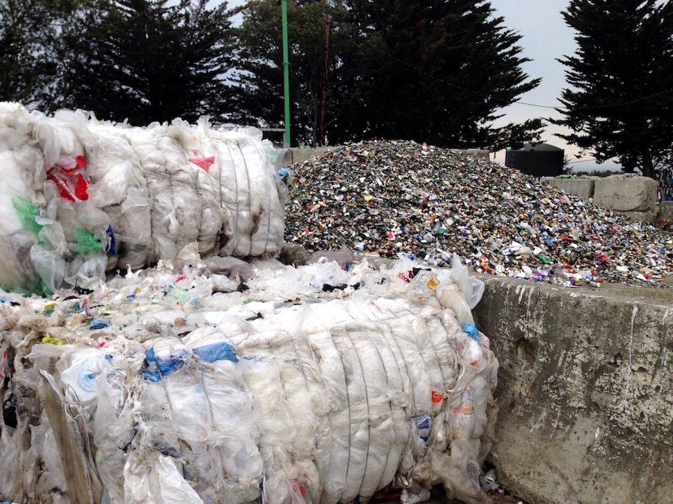 Plastic at the Santa Cruz Landfill
