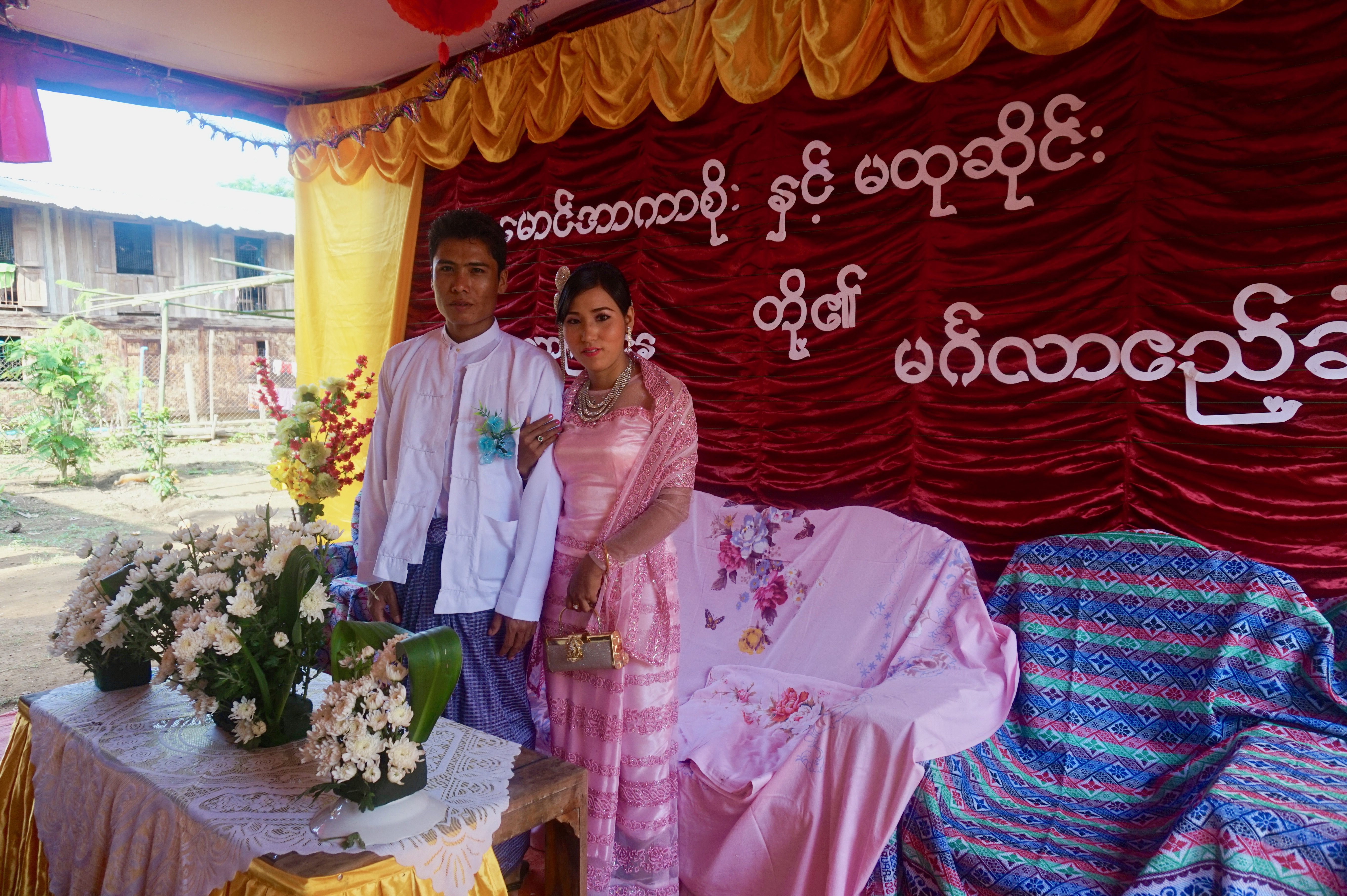 Burmese wedding party