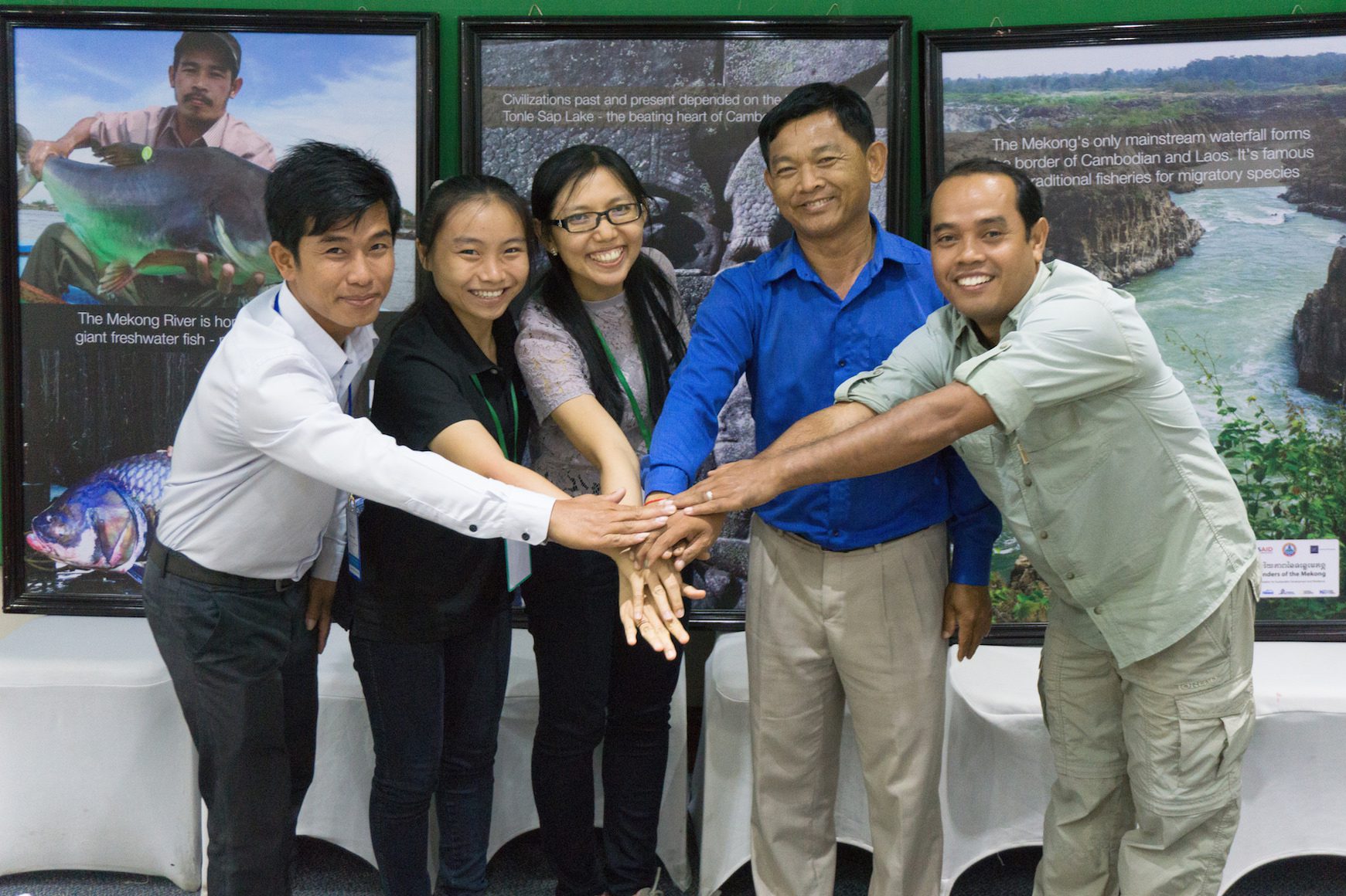 Mekong Conservation Heroes hands in