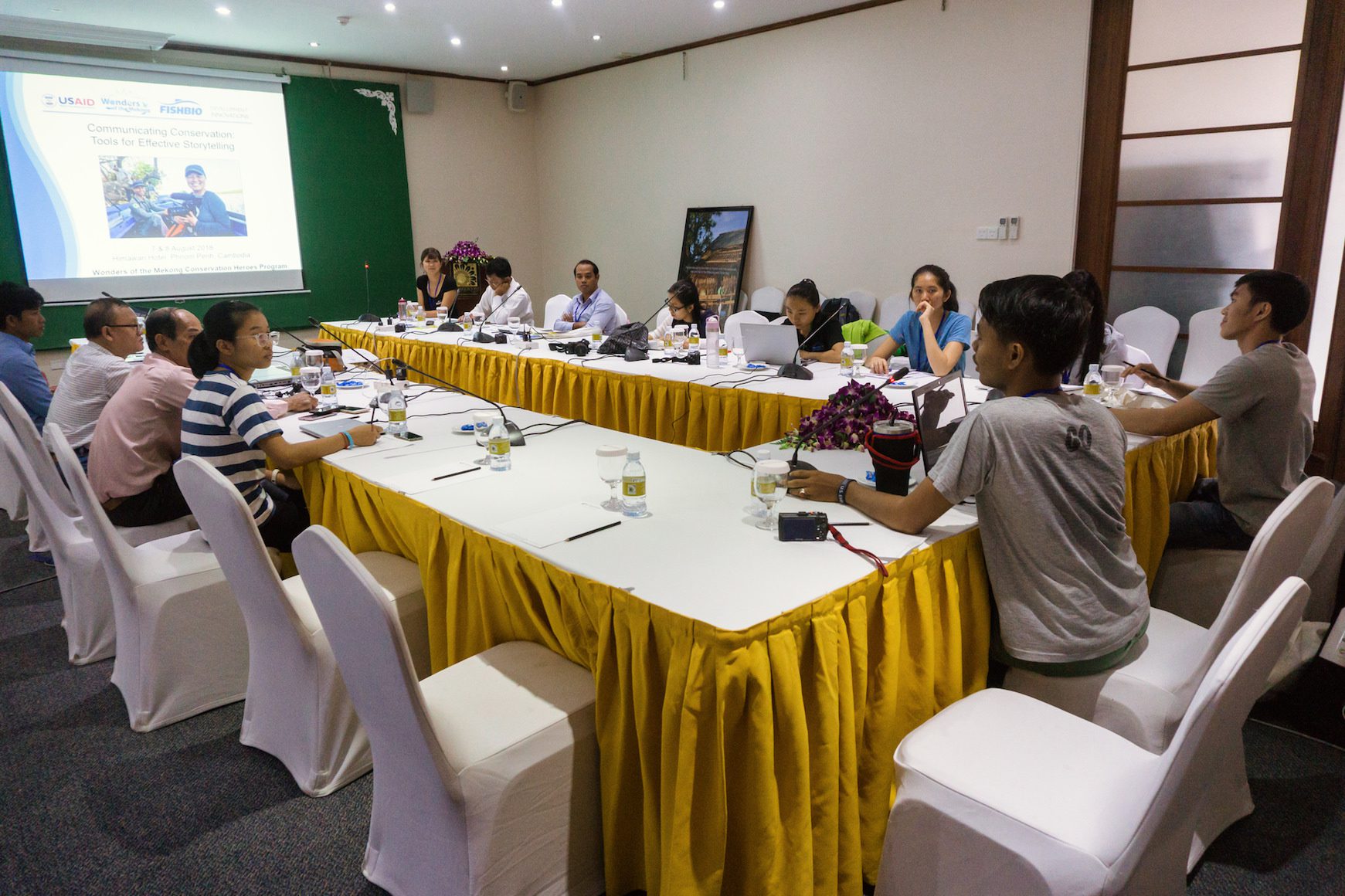 Mekong Conservation Heroes storytelling workshop room