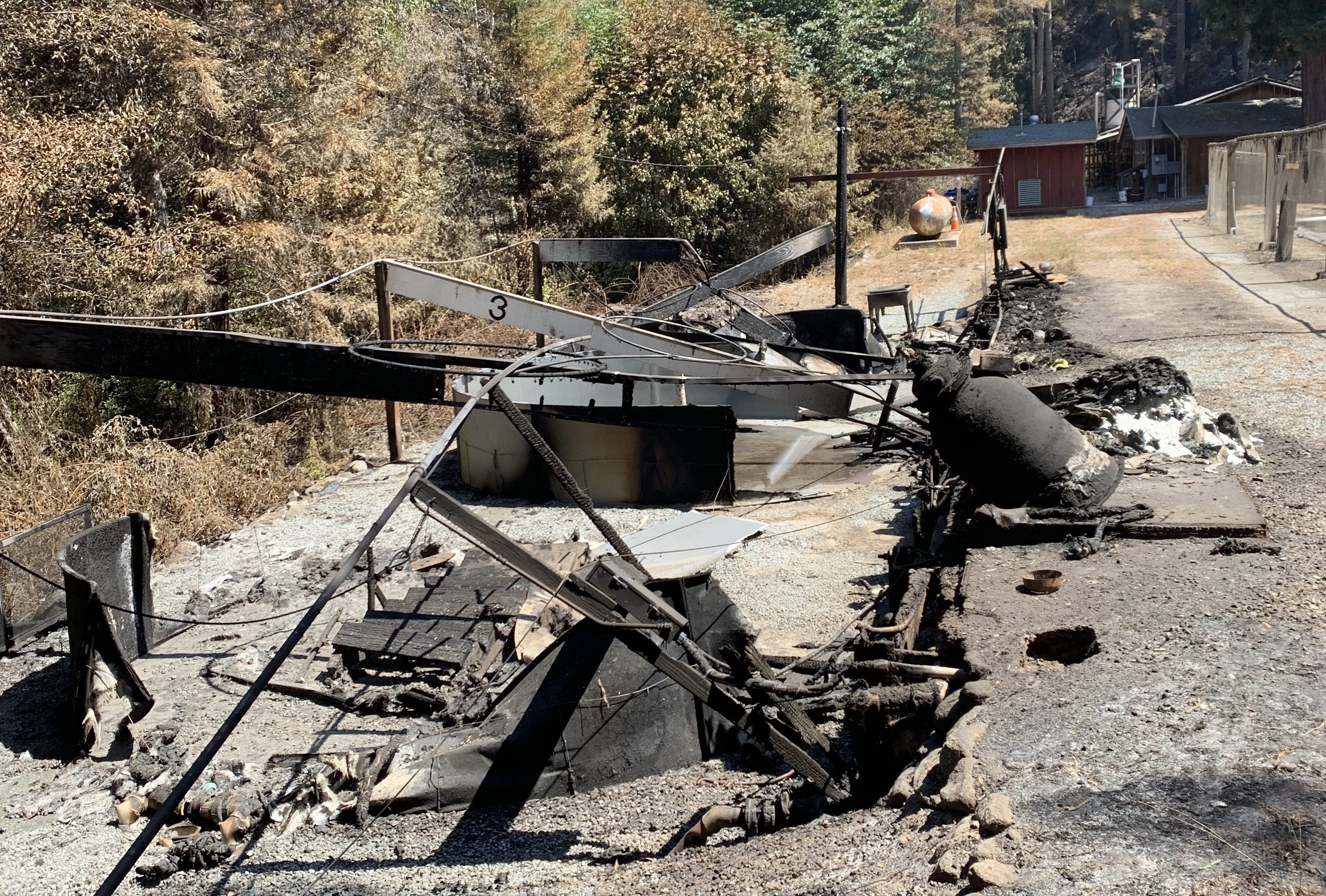 Damage to Monterey Bay Salmon and Trout project hatchery after fire
