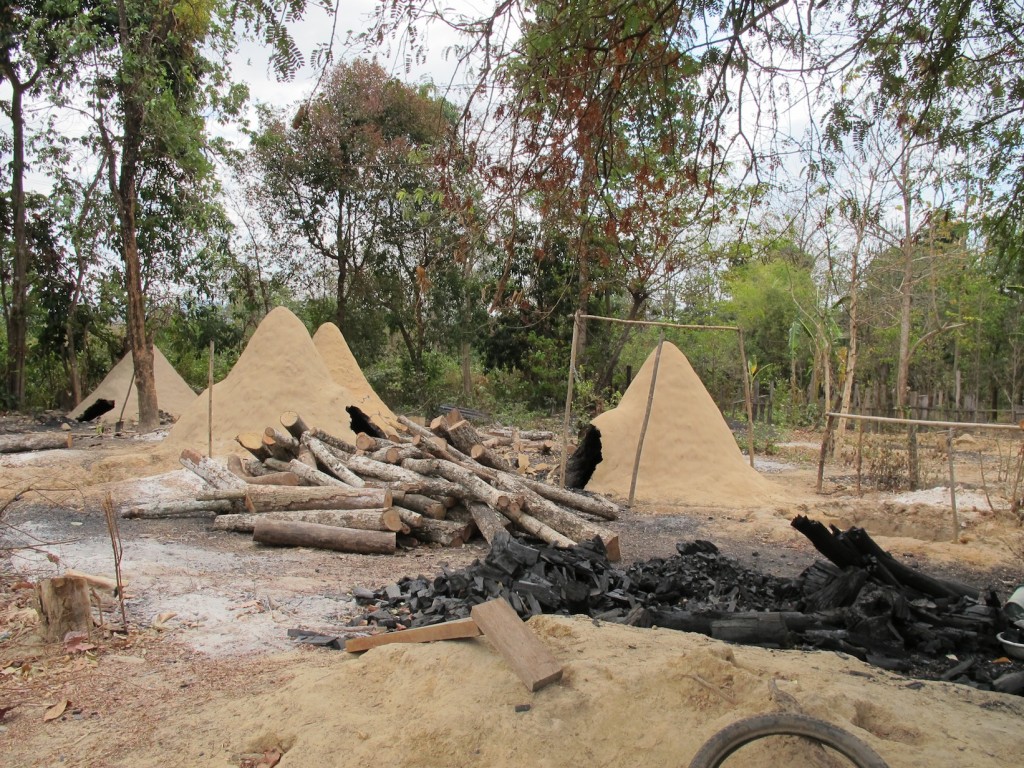 Making charcoal