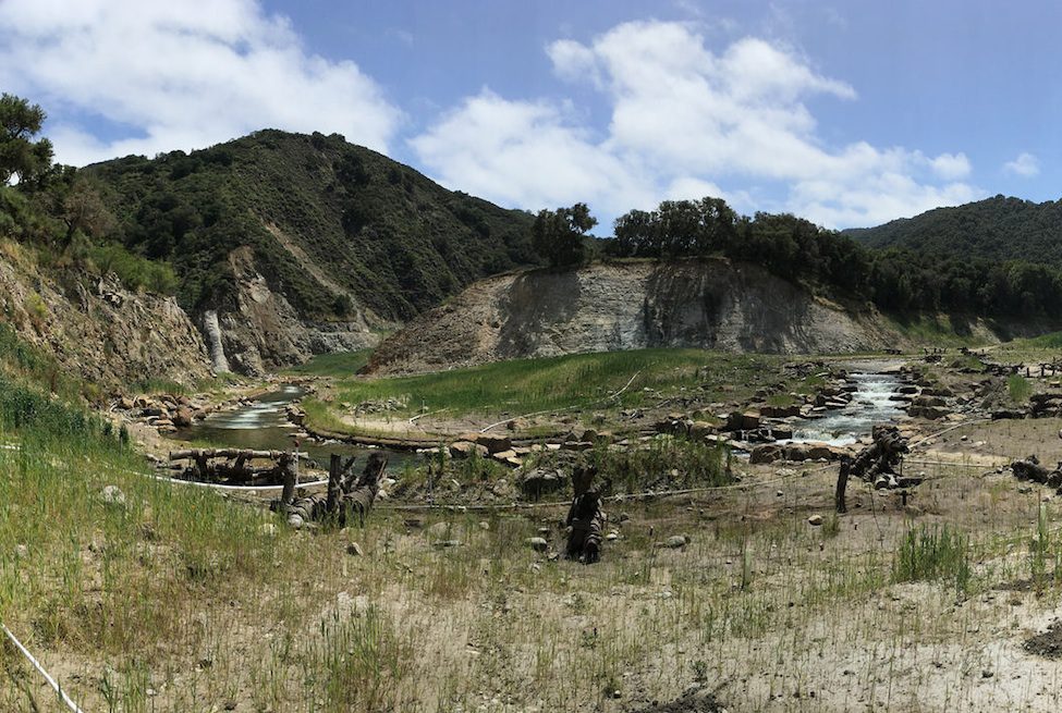 Carmel River restoration at San Clemente Dam removal site