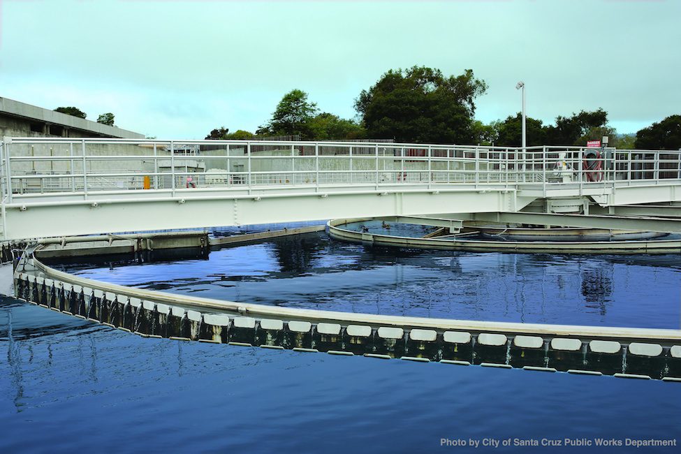 Clarifier at the Waste Water Treatment Facility